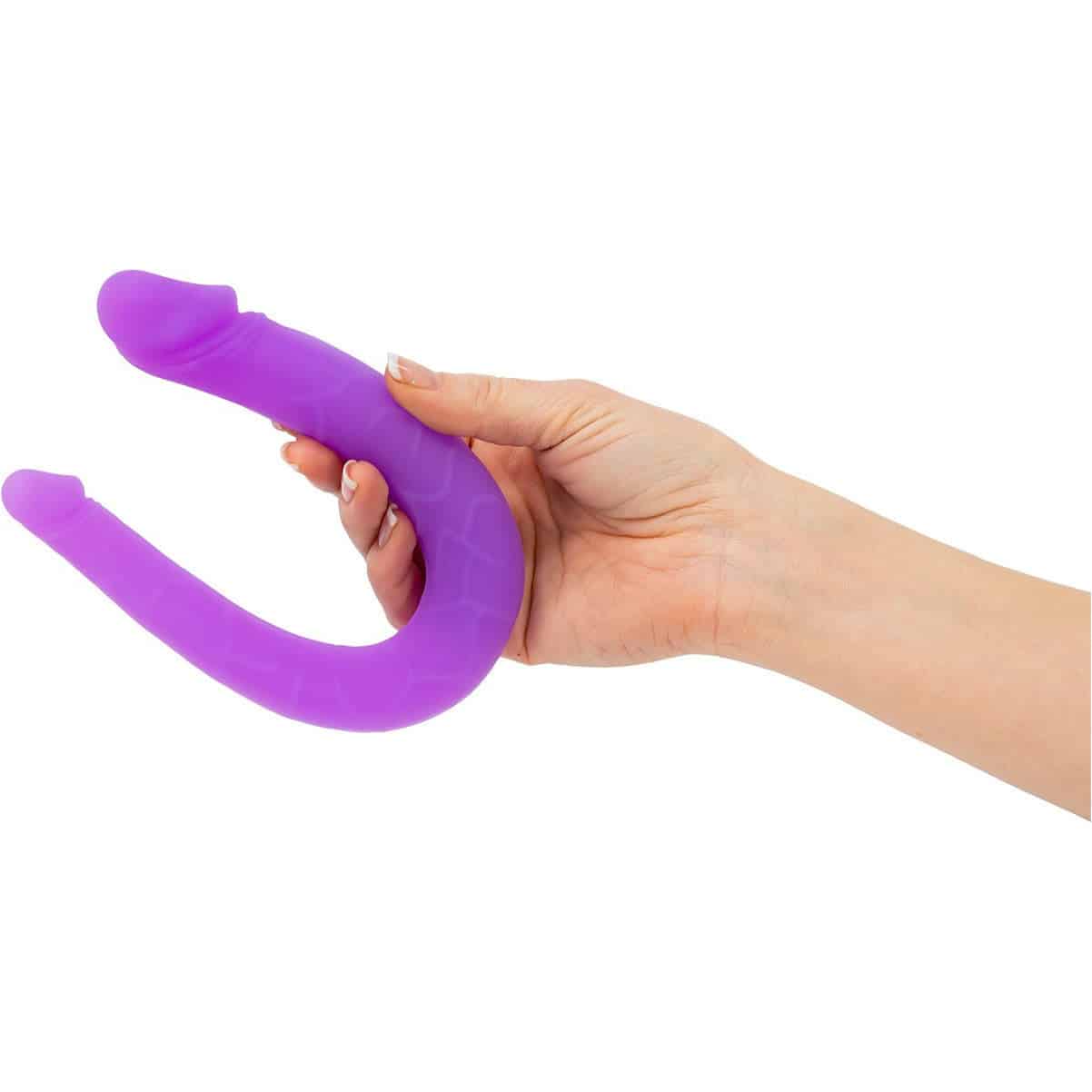 Sept Créations Silicone Double Mini Double Pénétration Dong - Violet image 4