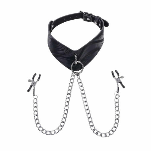 SportSheets Velvet Noir Collier et amovible Serrures image 0