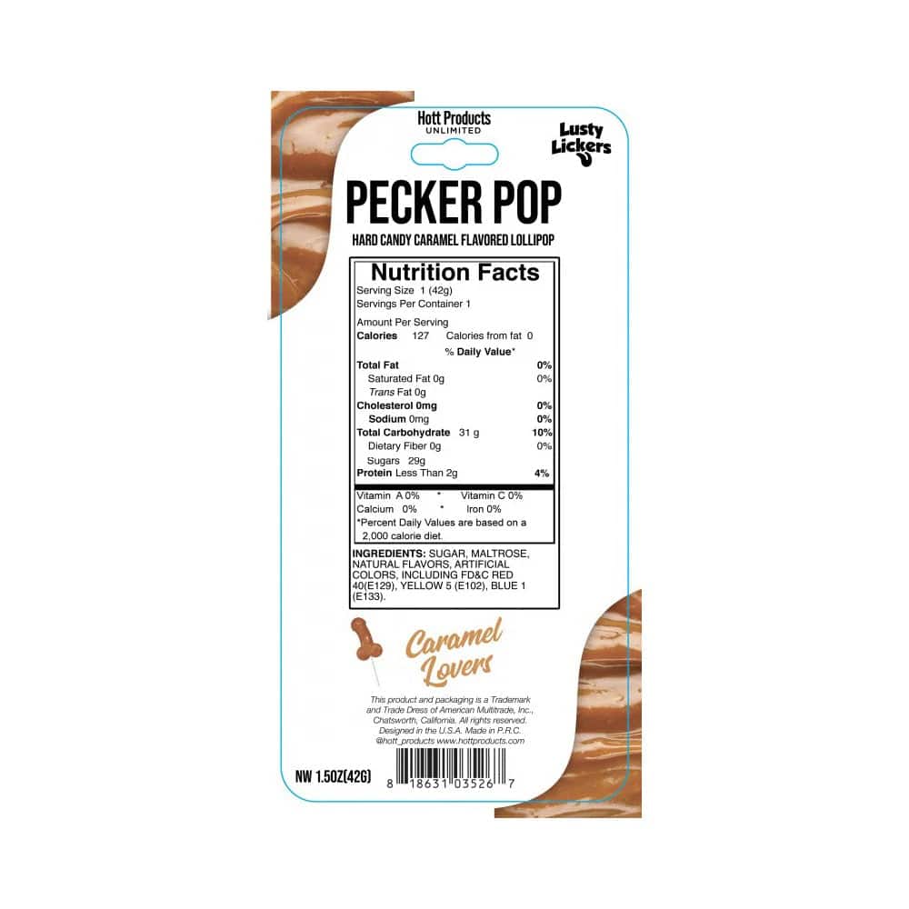 Lusty Lickers Pecker Pop – Caramel Lovers image 0