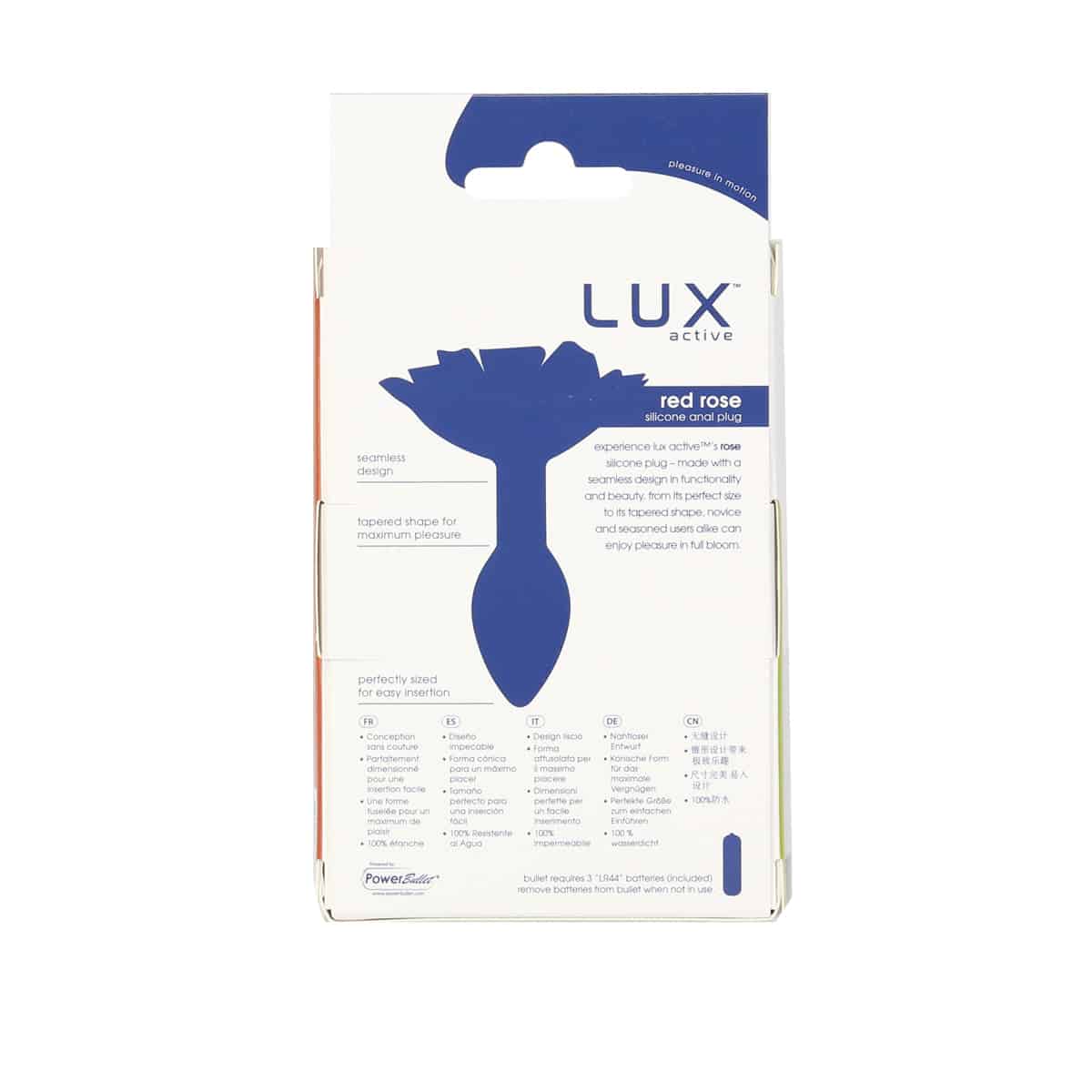 LUX actif® Plug anal en silicone rose rouge image 5