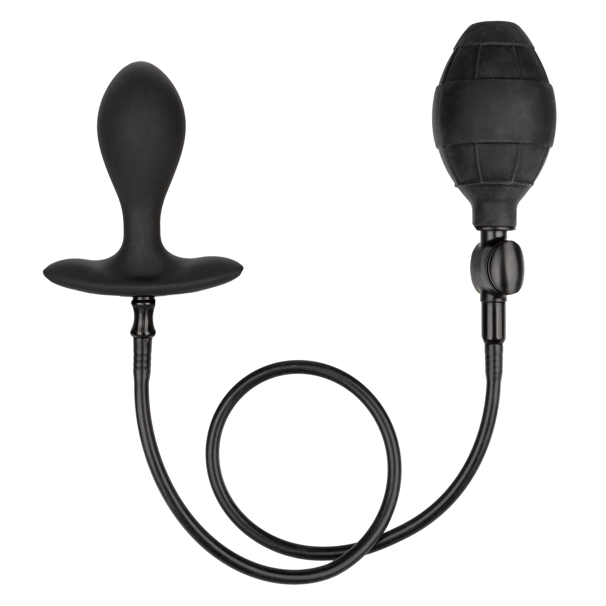 Plug gonflable en silicone pondéré CalExotics® - Noir image 0