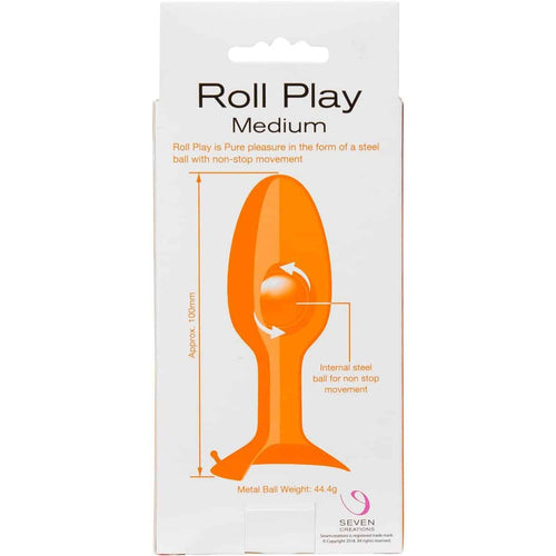 7 Créations Roll Play Silicone Butt Plug - Medium image 3