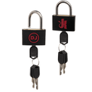 Docteur Johnson Kink - Cuffs de cheville en silicone noir et rouge image 0