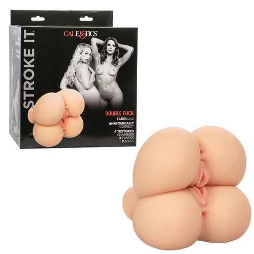 CalExotics® Stroke It Double Fuck - Ivoire image 3