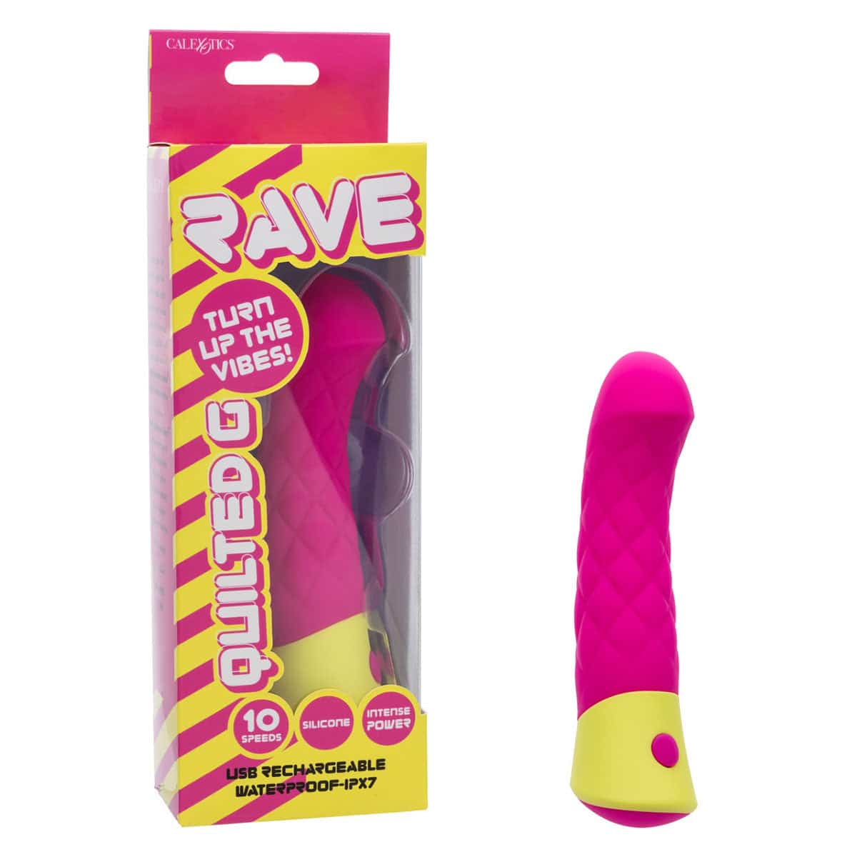 CalExotics® Rave Quilted G-Vibe - Fuschia image 3