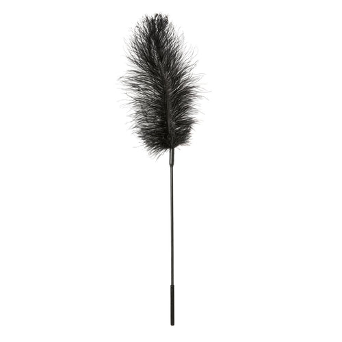 Feuilles de sport Tickler de plume d'autruche – Noir image 0