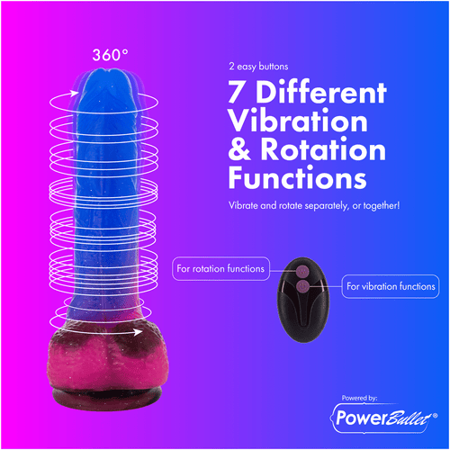 Pure Love® - Dildo vibrant et rotatif à distance - Cosmique image 1