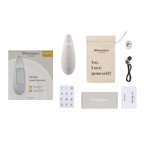 Womanizer Premium 2 – Stimulateur clitoridien – Gris chaud image 4