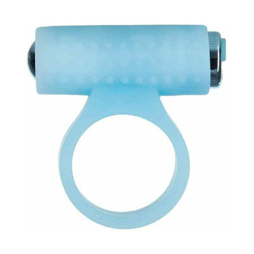 PowerBullet – Anneau cosmique – Anneau vibrant de cock – Bleu foncé image 2
