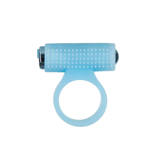 PowerBullet – Anneau cosmique – Anneau vibrant de cock – Bleu foncé image 1