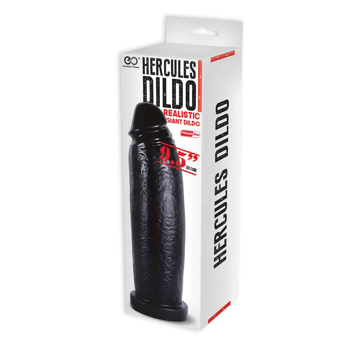 Excellente puissance Hercules Dildo Realistic Giant Dildo 9.5.3 – Noir image 3