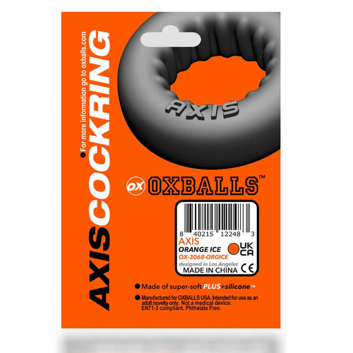 Boules à Ox - Cockring de poignée de côtes AXIS – Orange image 4