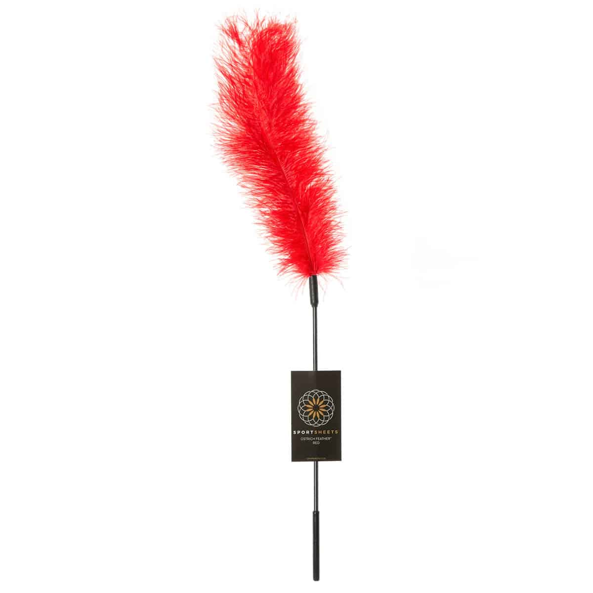 Feuilles de sport Tickler de plume d'autruche – Rouge image 1