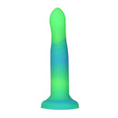 Rave by Addiction - 8" Glow in the Dark Dildo - Bleu Vert image 0