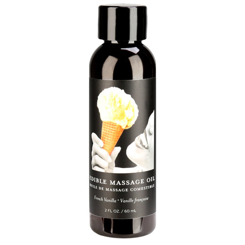Huile de massage de chanvre comestible du corps terrestre - Vanille - 60ml/2oz image 0