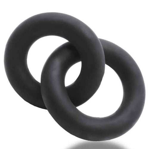 Shackle de boules d'oxygène Cock Ring Double Lien – Édition de nuit image 0
