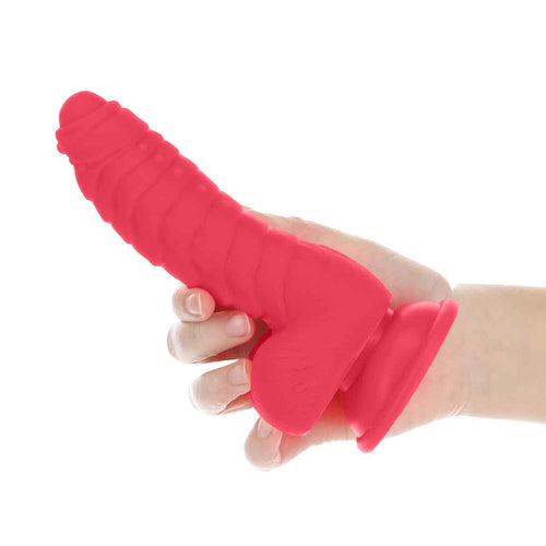 Dépendance Tom 7" Dildo avec boules - Rose image 3