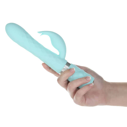Oreiller parler vivant – Luxueux masseur double motor – Teal image 2
