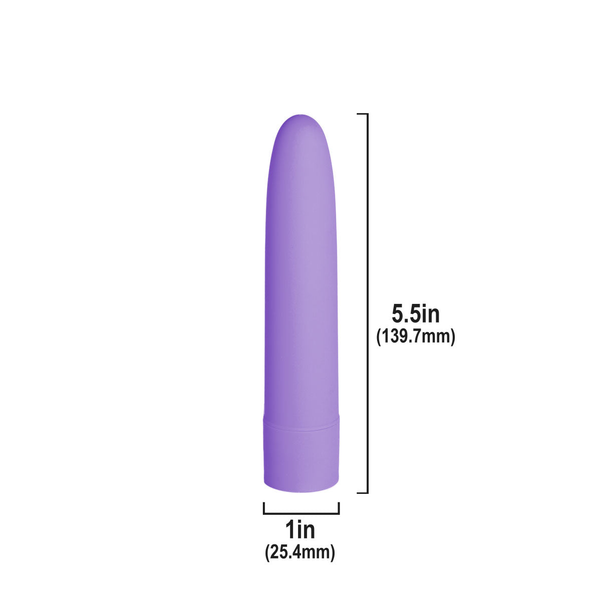 Eezy Pleezy – Vibrateur classique 5,5" – Violet image 3