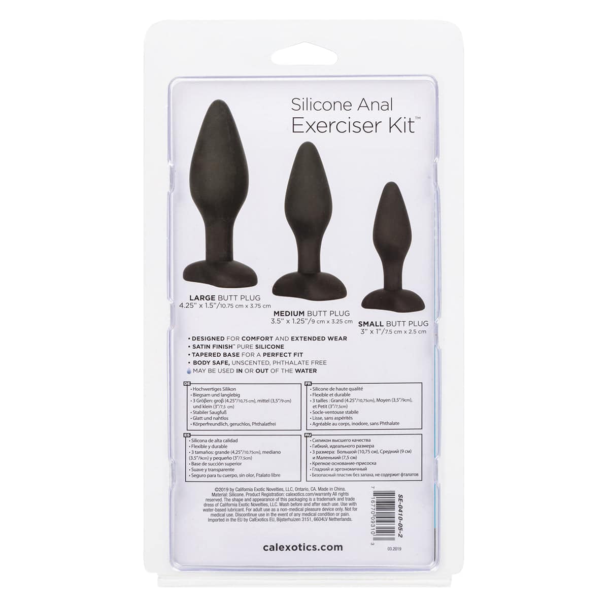 Exercice Anal en silicone CalExotics® Kit – Noir image 5