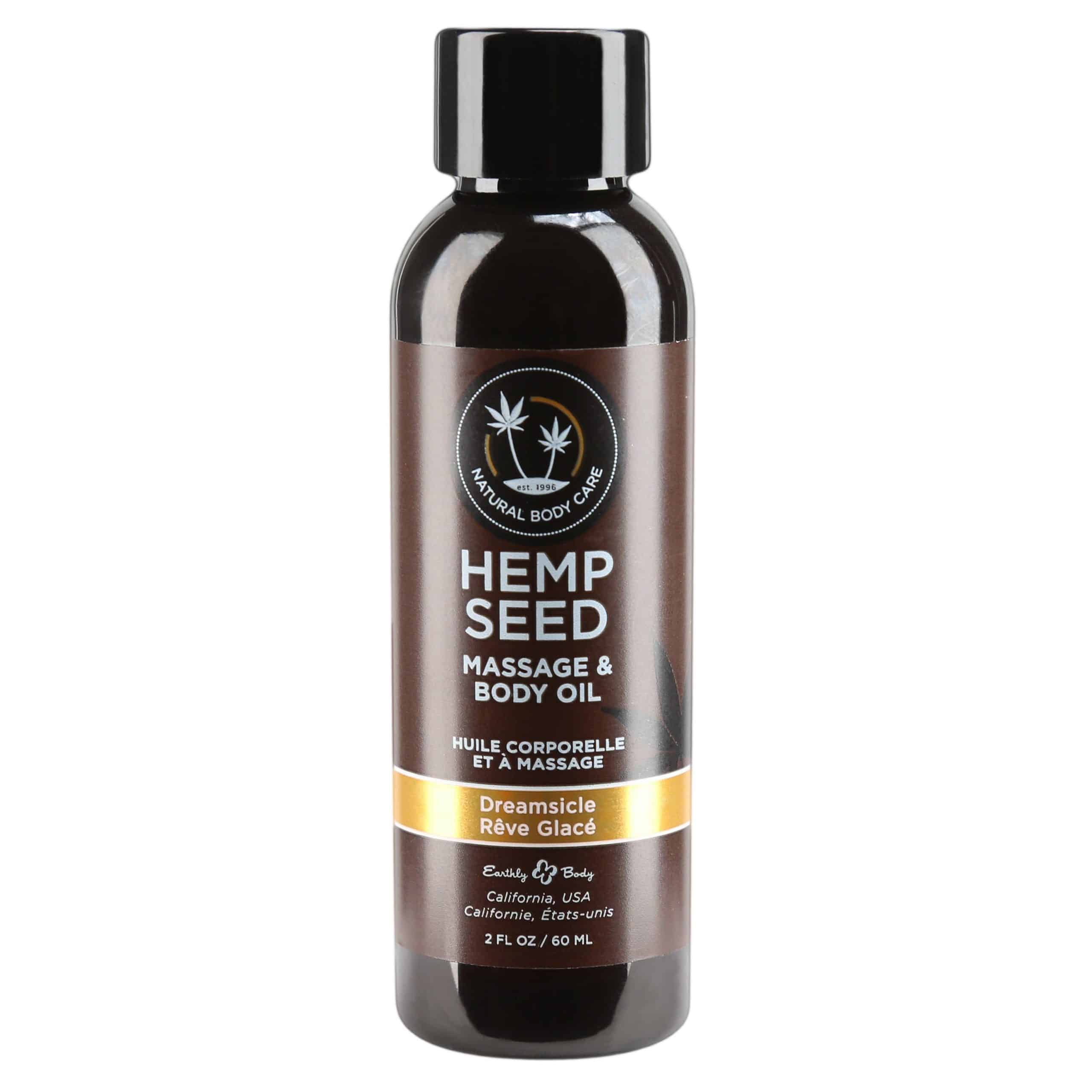 Massage et huile corporelle de chanvre terrestre - Dreamsicle - 60ml/2oz image 0