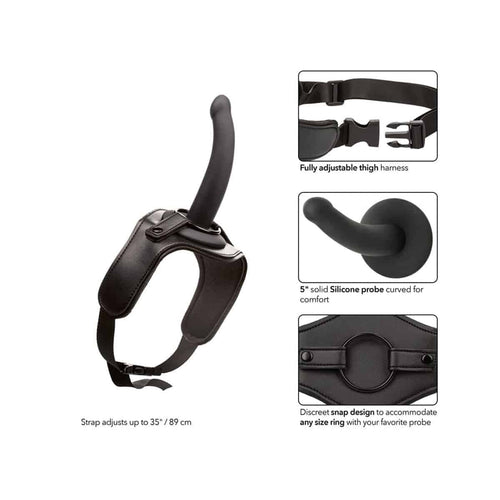 Sangle haute CalExotics® Onyxxx avec sonde en silicone – Noir image 2