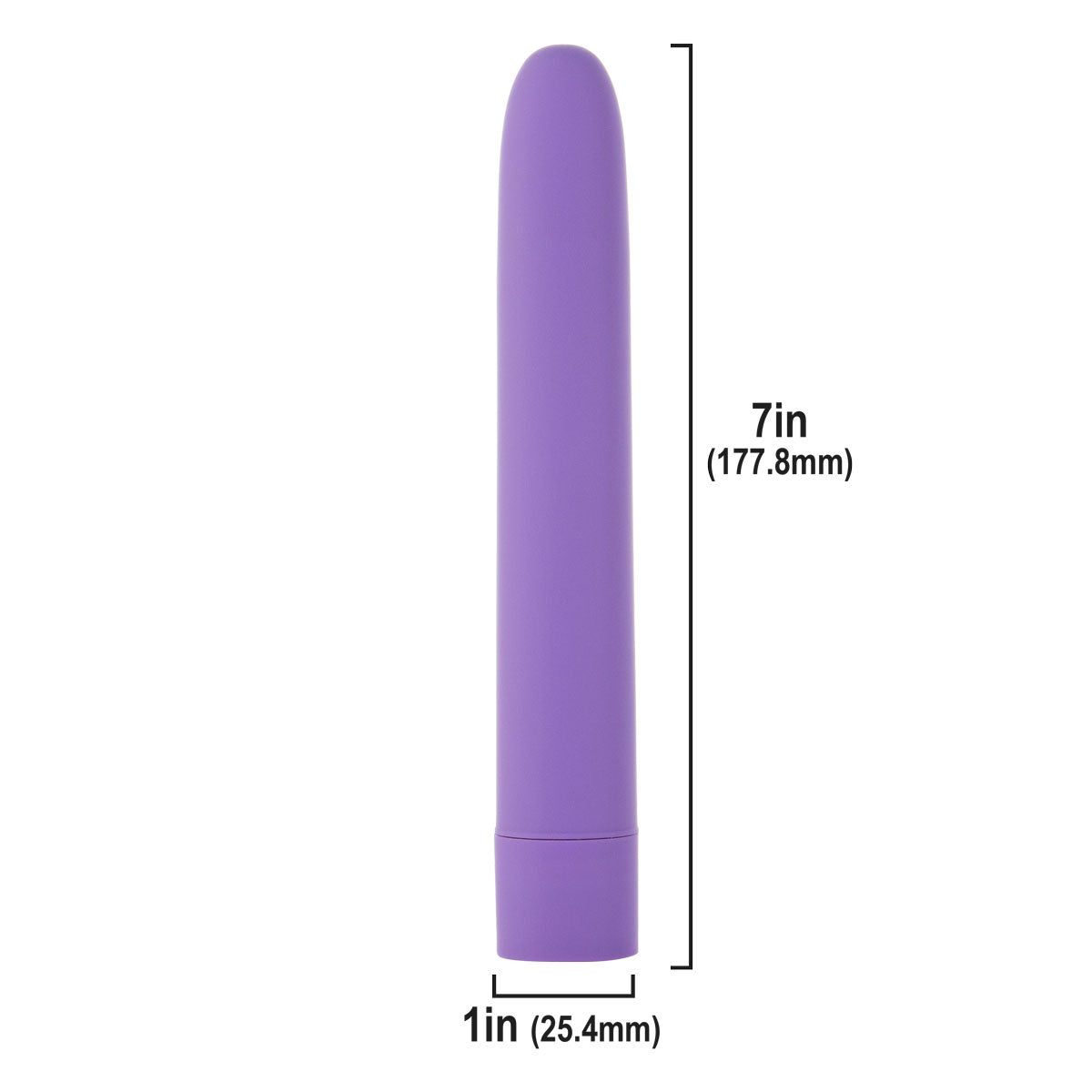 Pure Love® - 10 fonctions Classic 7 po. Vibrateur lisse – violet image 2