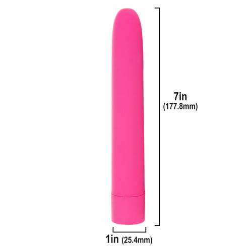 Pure Love® - 10 fonctions Classic 7 po. Vibrateur lisse – Rose image 2