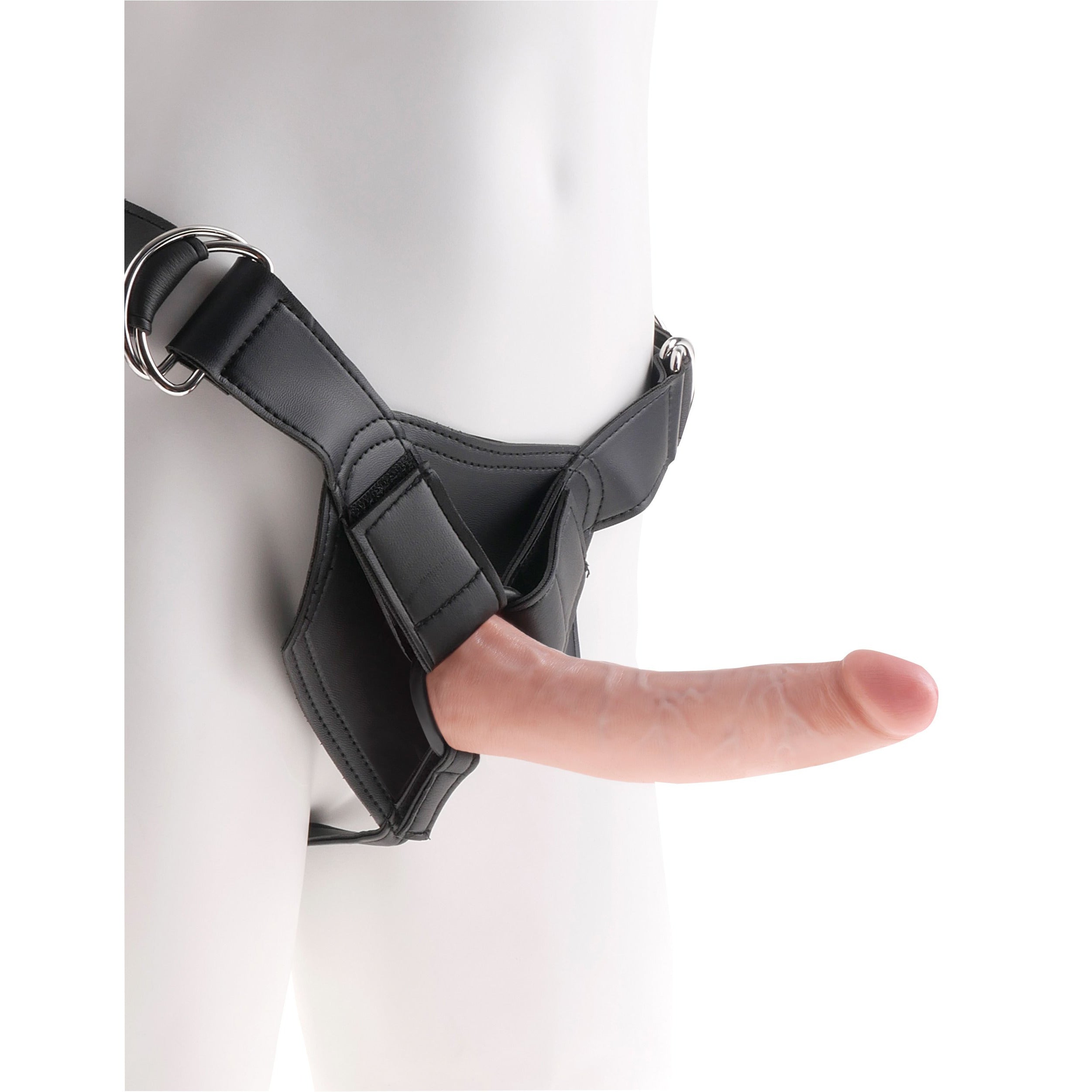 Pipedream produits King Strap-On Harness avec 7 pouces Cock image 0