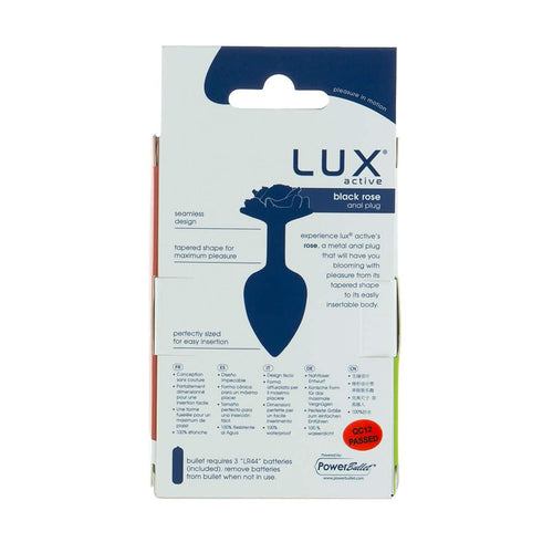 Plug anal LUX active® 3.5" Rose – Noir image 4