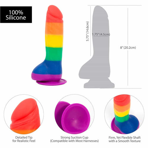 Dépendance Justin Dildo 8" avec boules image 4