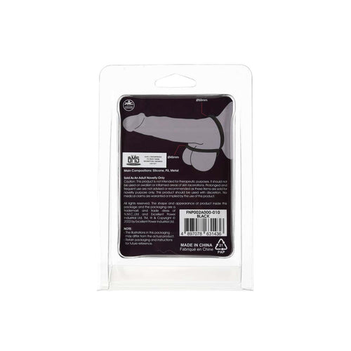 Excellente puissance - Cock Ornement deux anneaux de cock en silicone – Noir image 0
