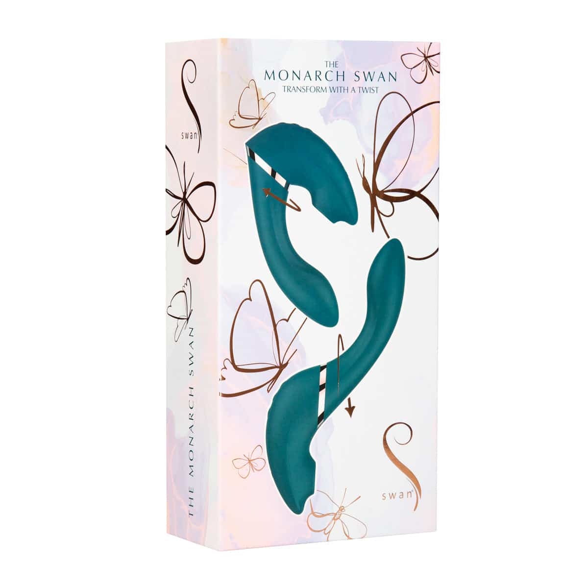 Le Monarch Swan®- Transformer avec un vibrateur et un stimulateur Twist - FEUILLES image 1