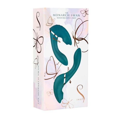 Le Monarch Swan®- Transformer avec un vibrateur et un stimulateur Twist - FEUILLES image 1