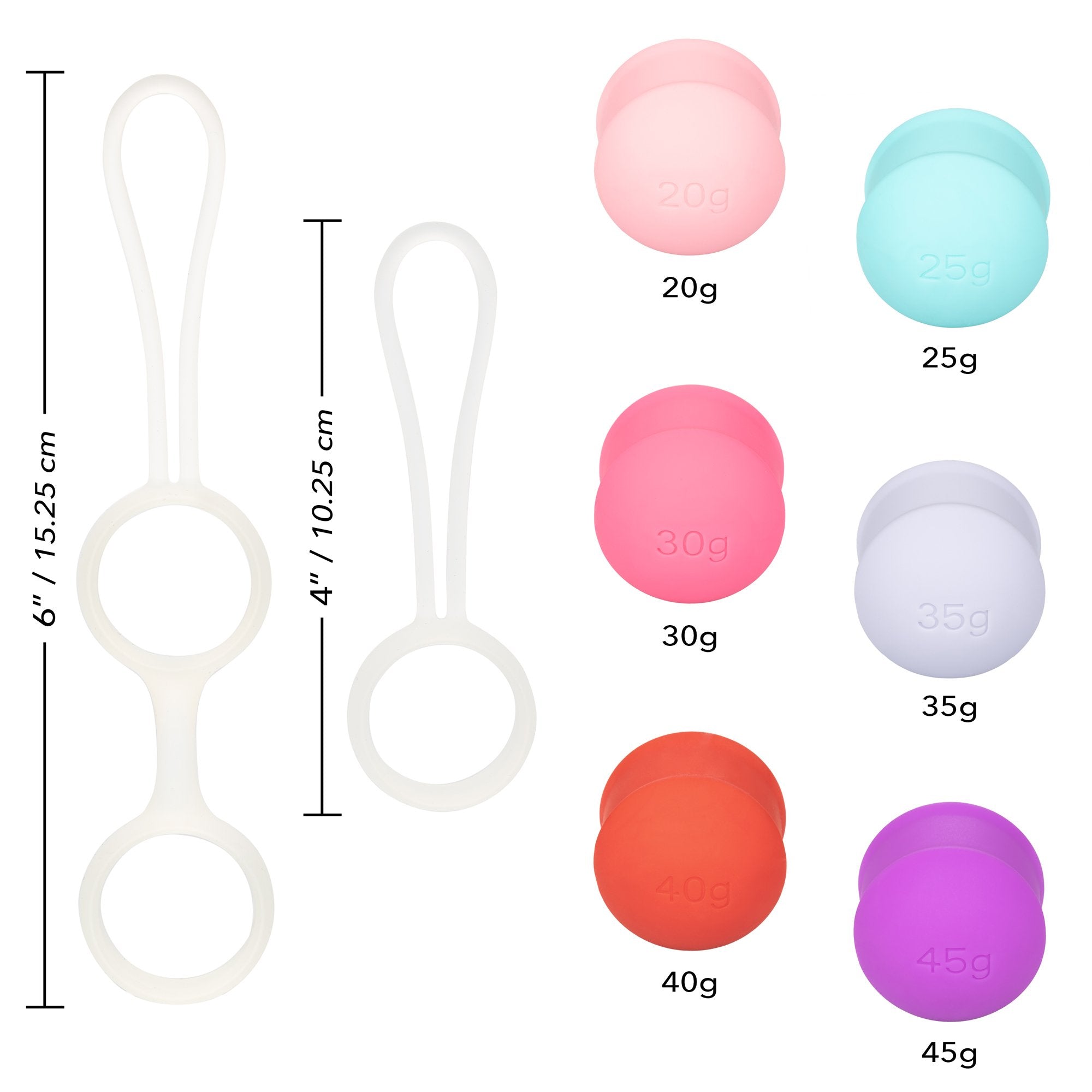 CalExotics® She-ology Interchangeable Ensemble de Kegel pondéré image 1