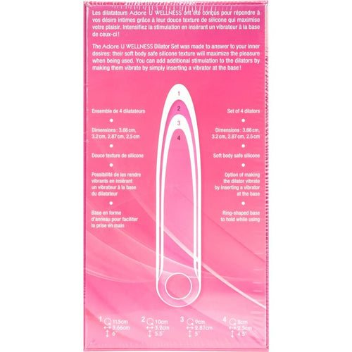 Adore U Wellness Ensemble de dilatateurs de silicone