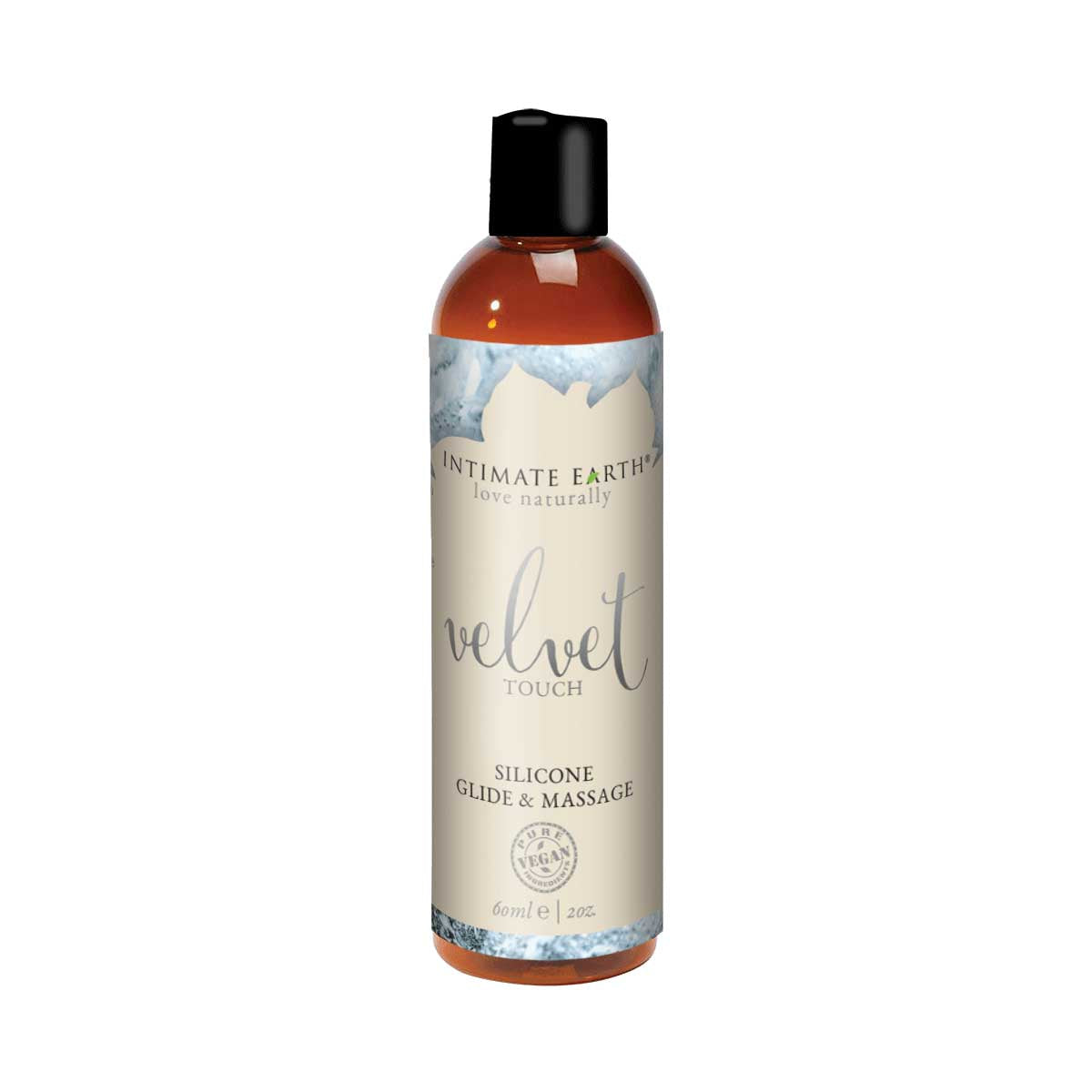 Touche de velours de terre intime - Glide de silicone et massage - 60ml/2oz