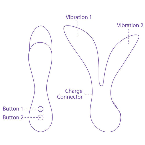 Vibrateur Swan Leaf+ Vitality+ - violet